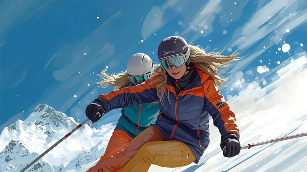 skiing instagram captions